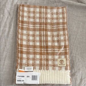 Timberland Scarf Buffalo Plaid Beige Off-White